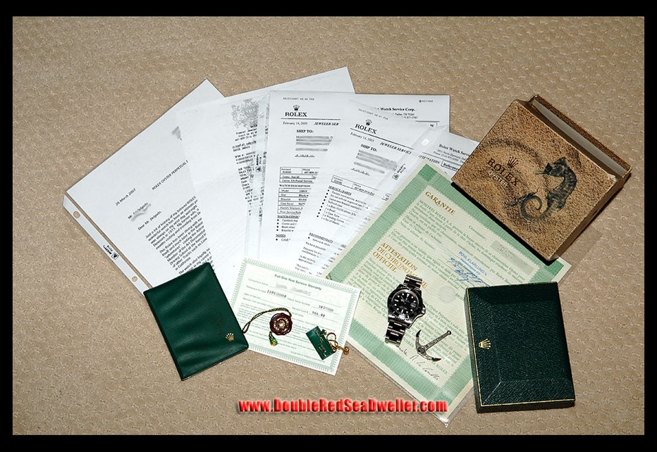 Red Submariner 1680 with original box and papers